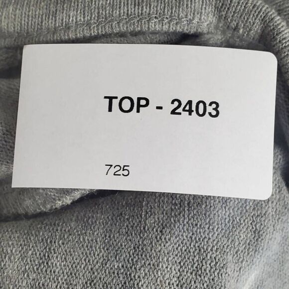 Ivanka Trump Women’s Grey Long Sleeve Top Black Lace Trim Size Small - Picture 8 of 8